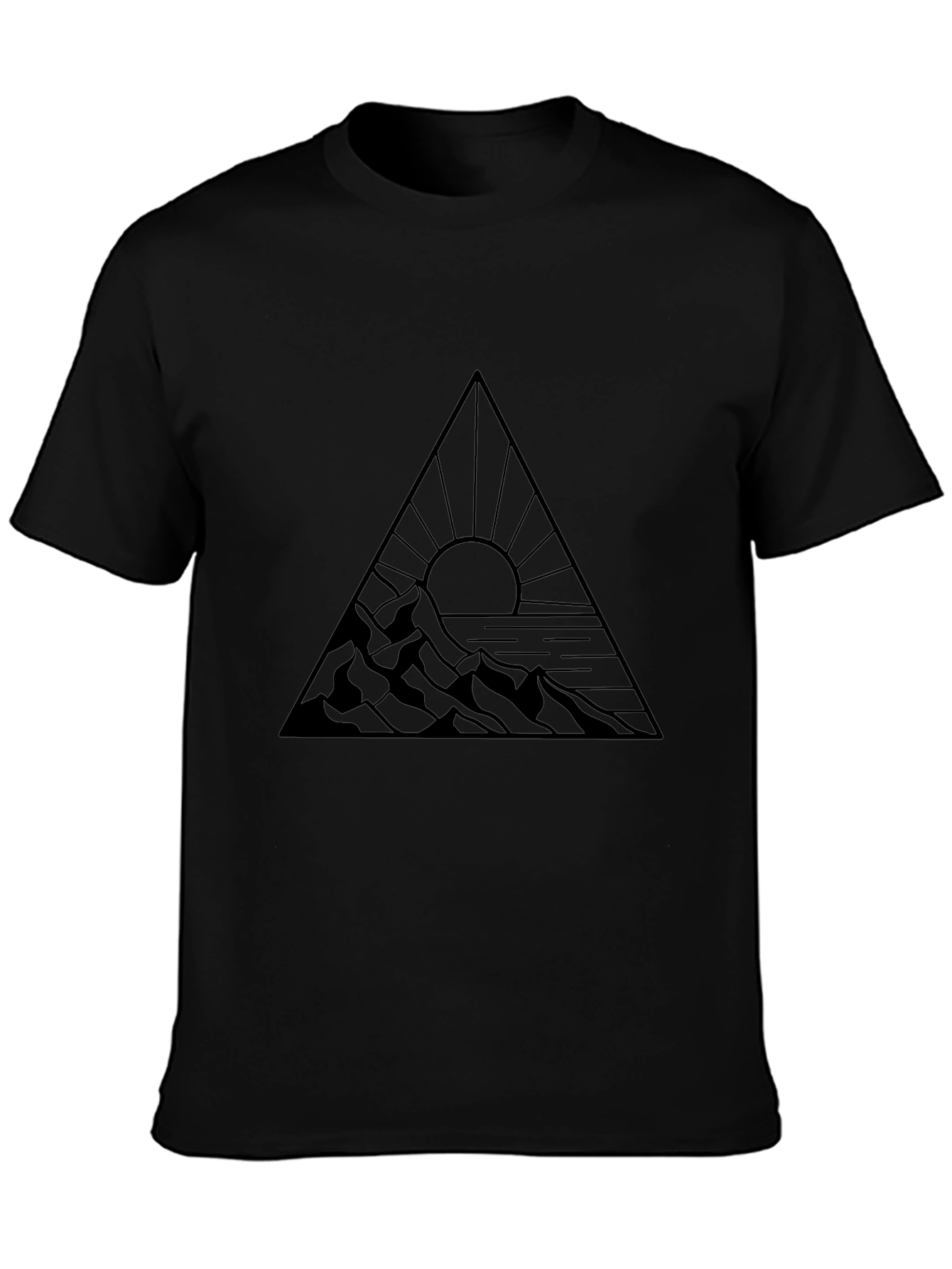 Mountain Sunset Triangle Graphic Tee