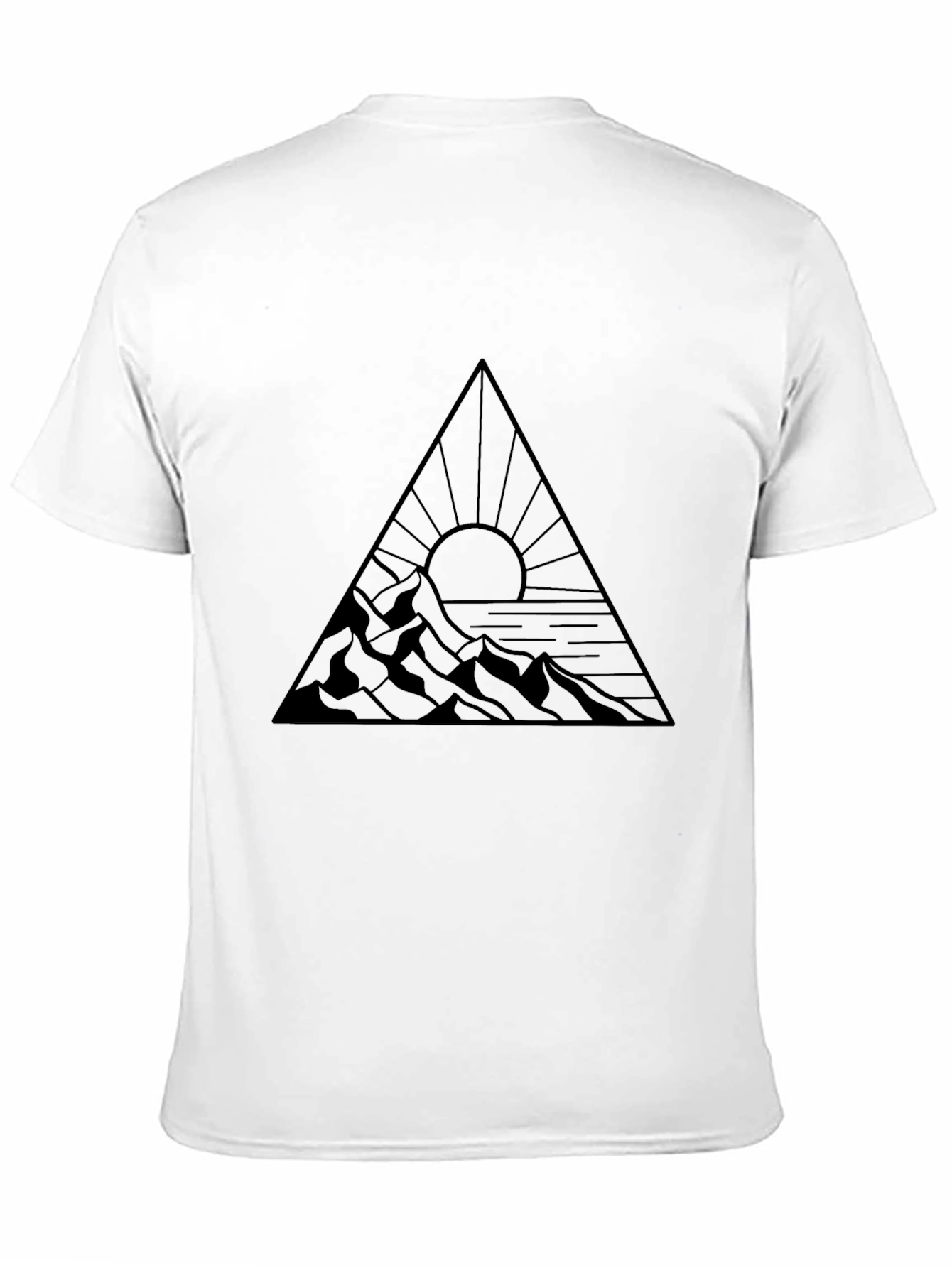Mountain Sunset Triangle Graphic Tee