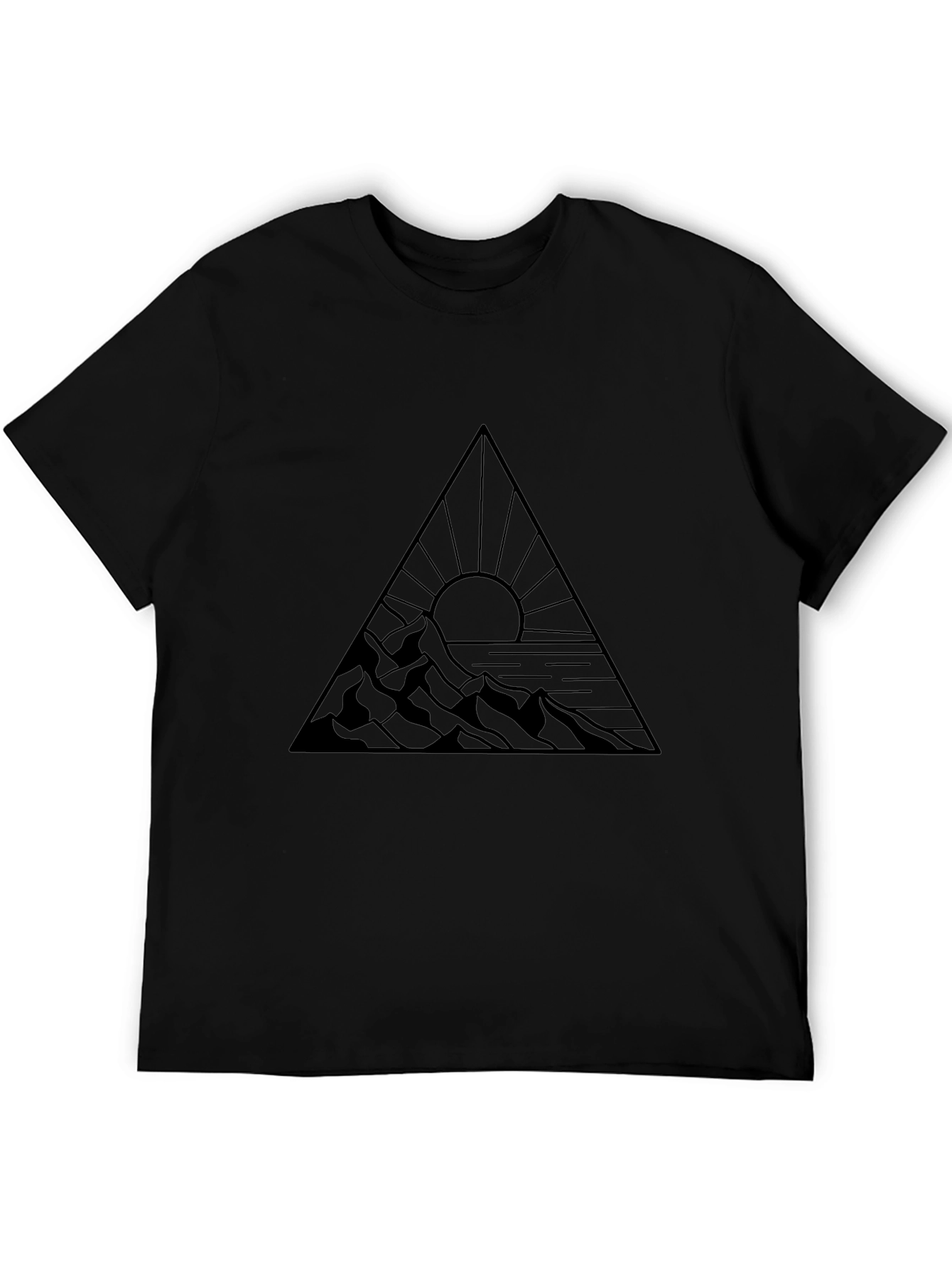 Mountain Sunset Triangle Graphic Tee
