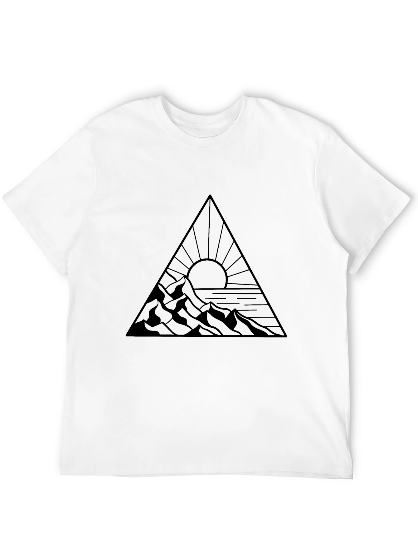 Mountain Sunset Triangle Graphic Tee