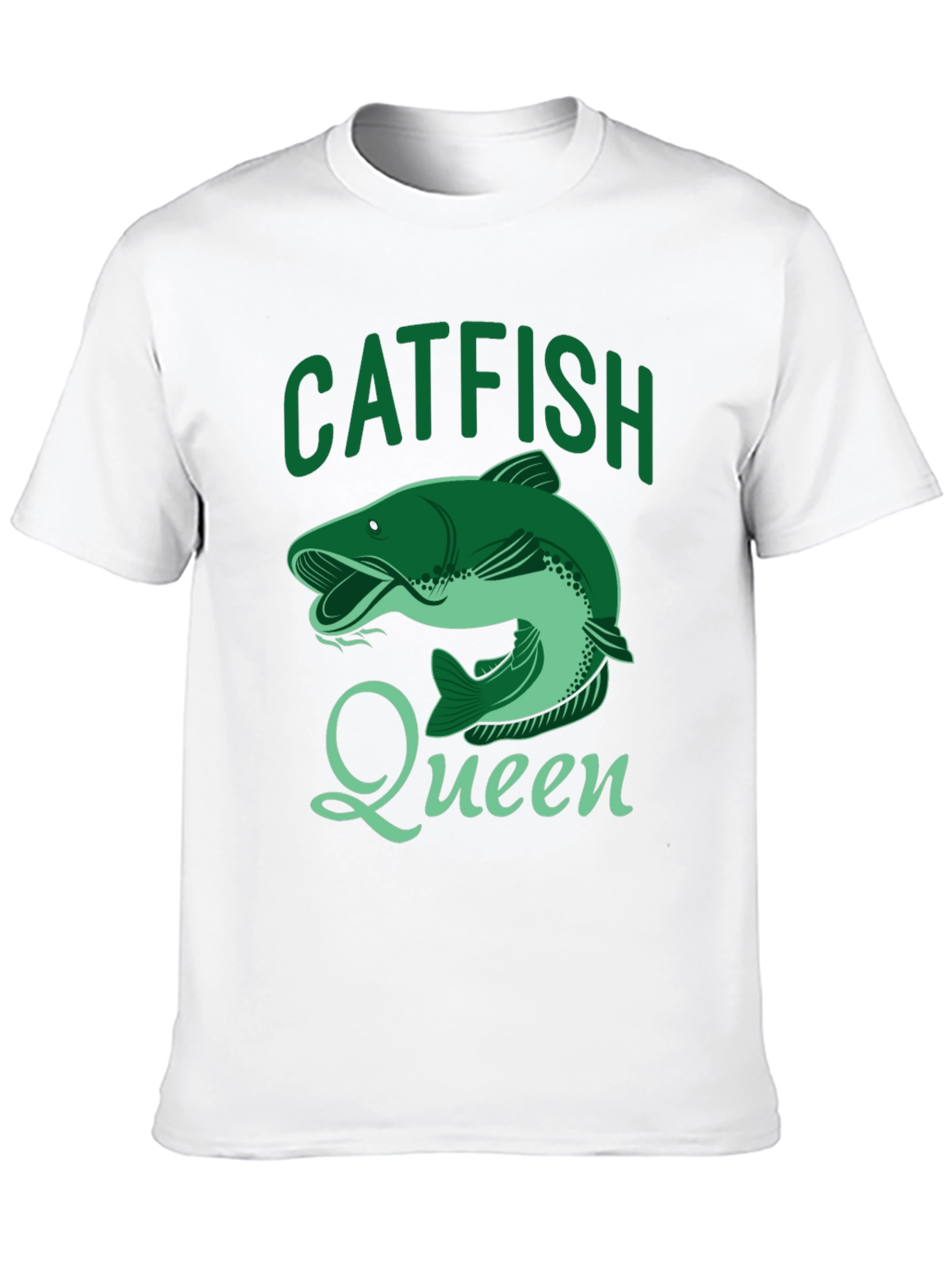 Catfish Queen Black T-Shirt - Fishing Apparel