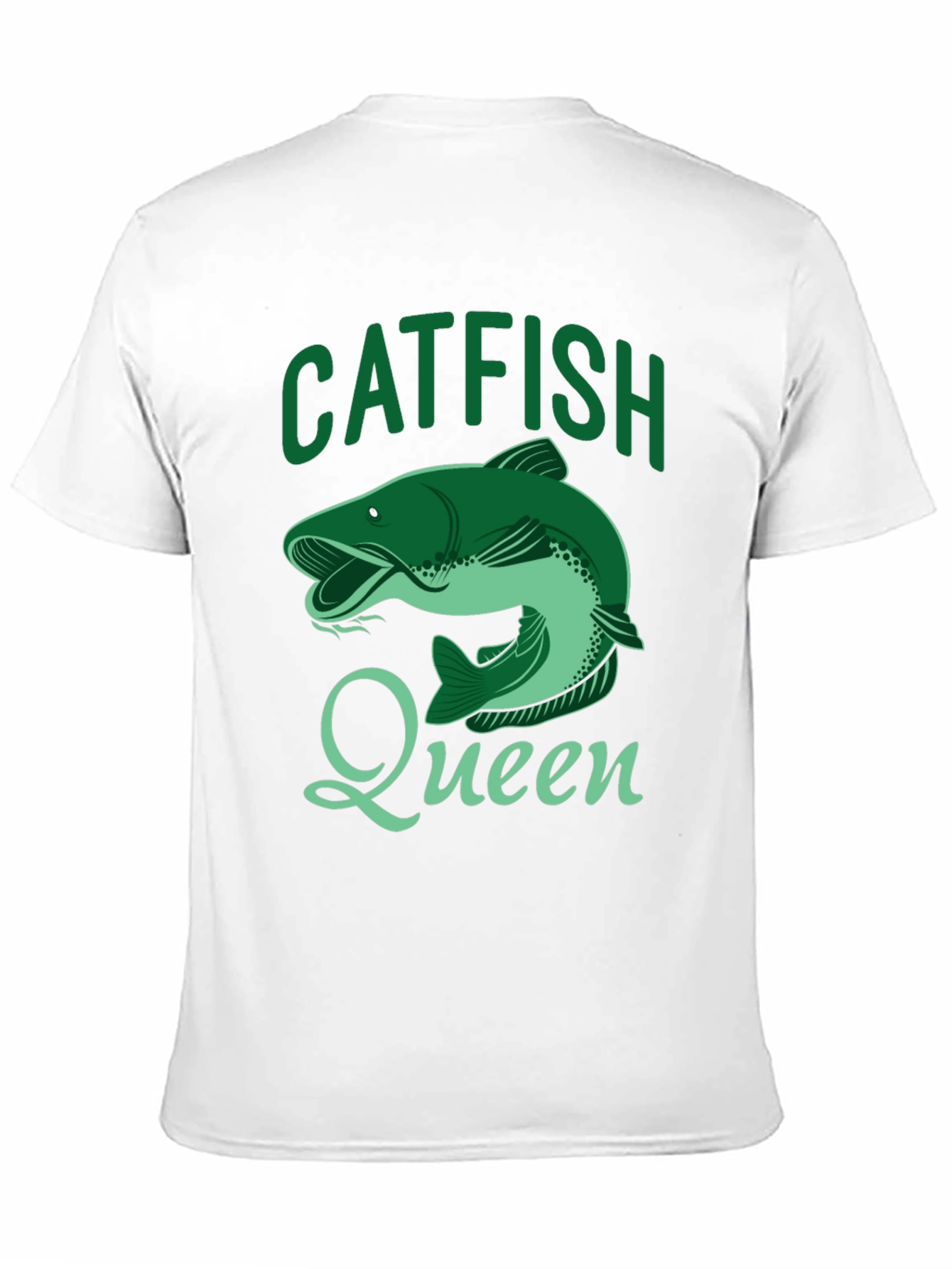 Catfish Queen Black T-Shirt - Fishing Apparel