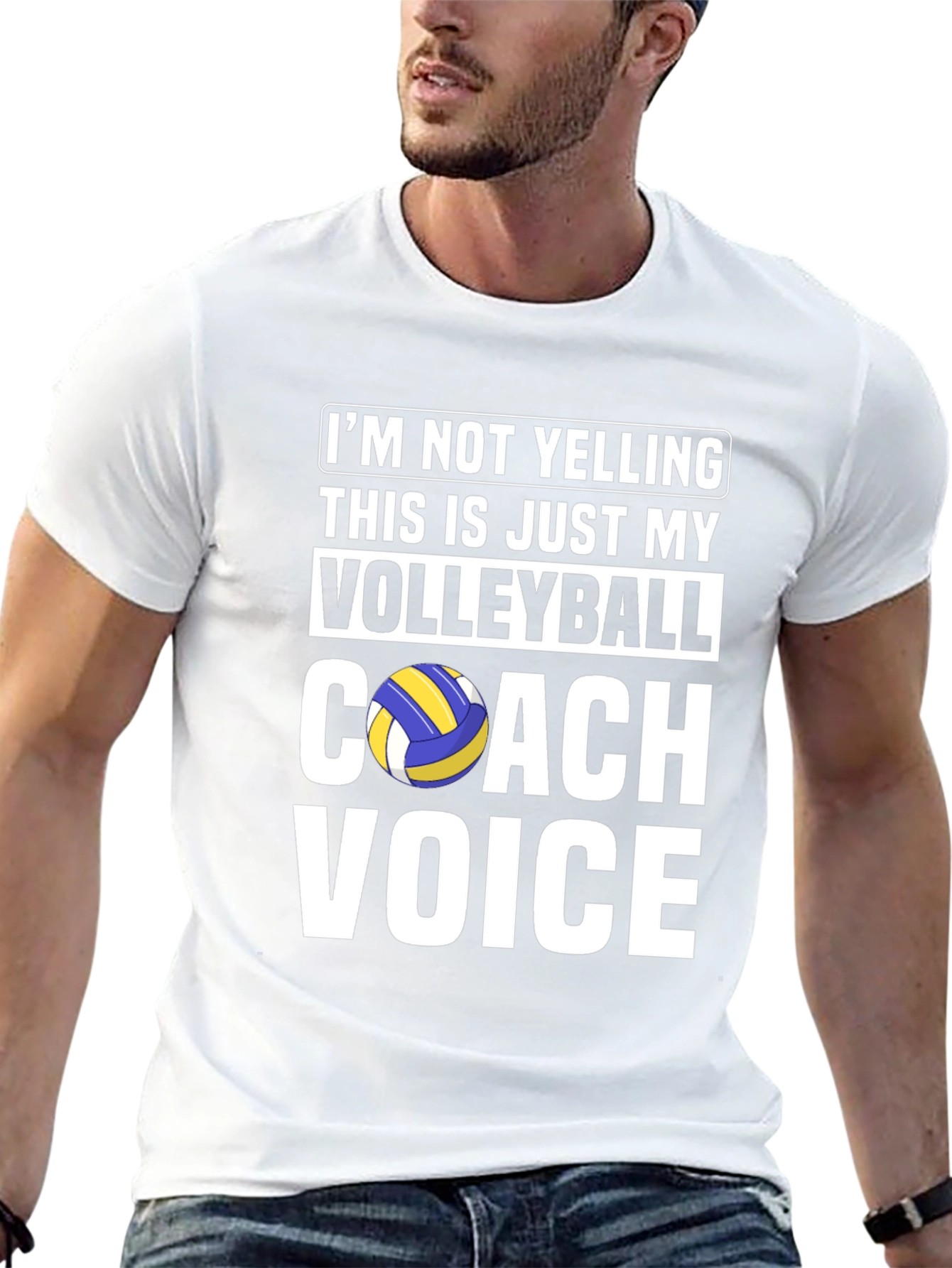 Volleyball Coach Voice T-Shirt Funny Gift
