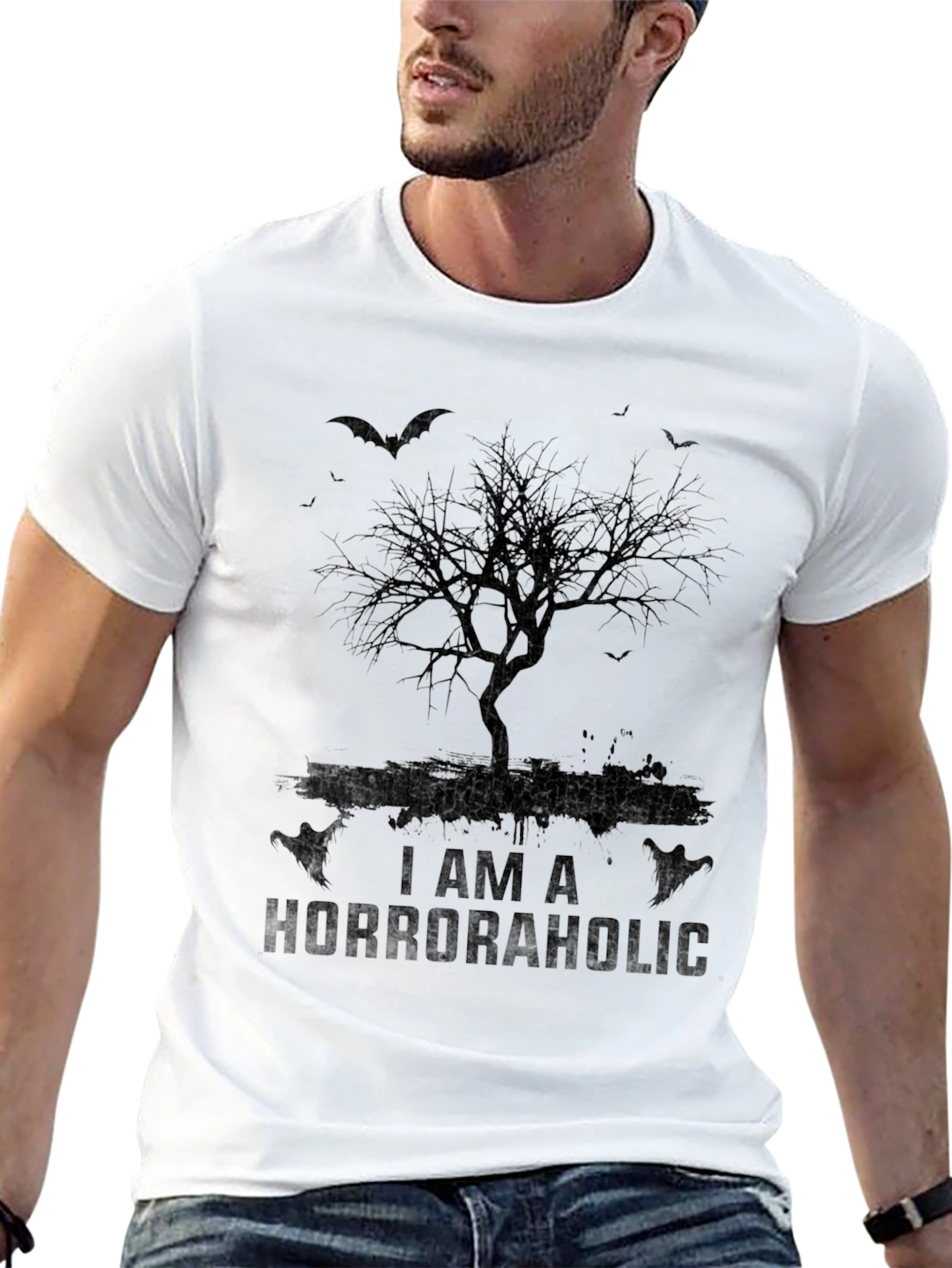 Horroraholic Tree T-Shirt - Halloween Graphic Tee