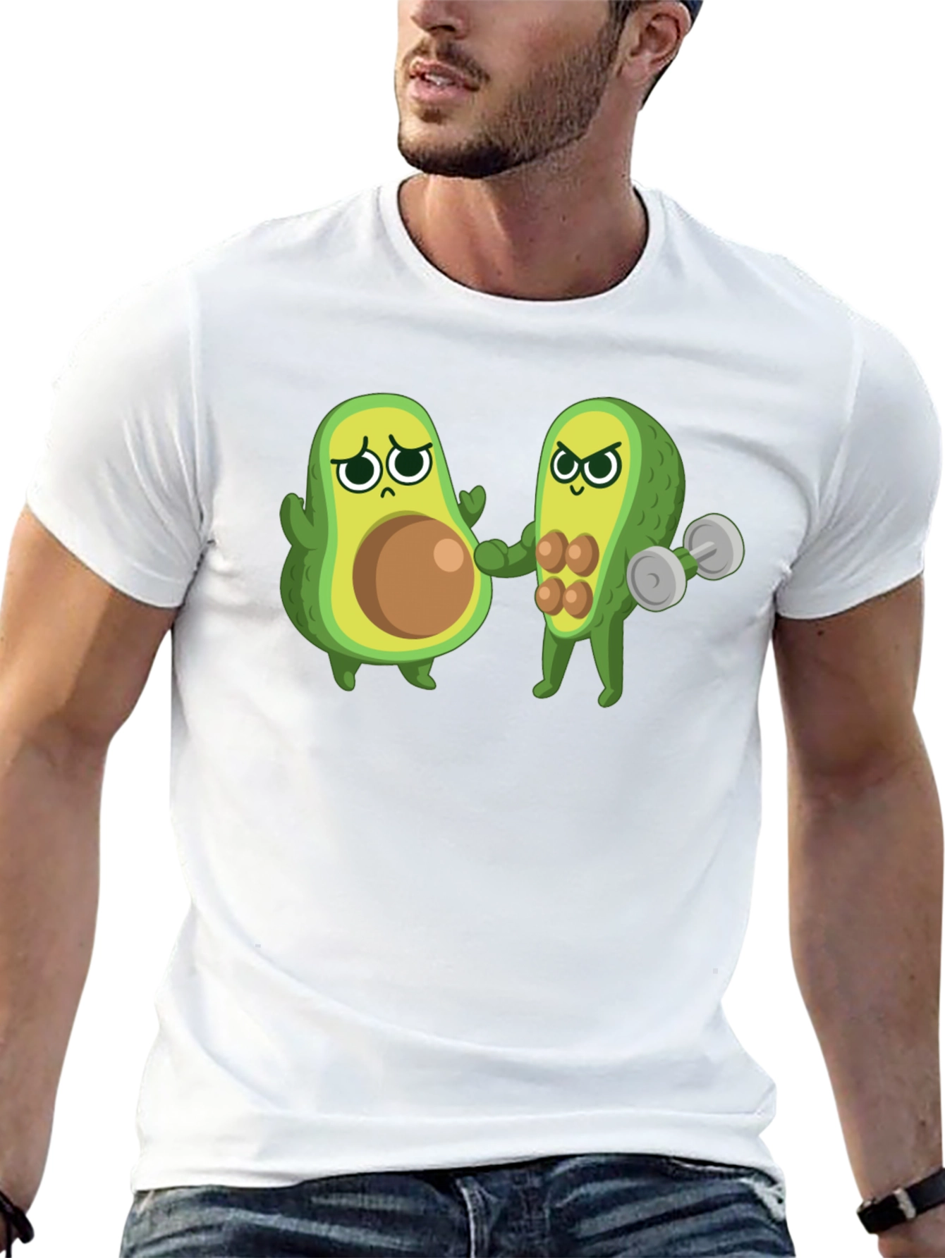 Funny Avocado Gym T-Shirt - Black