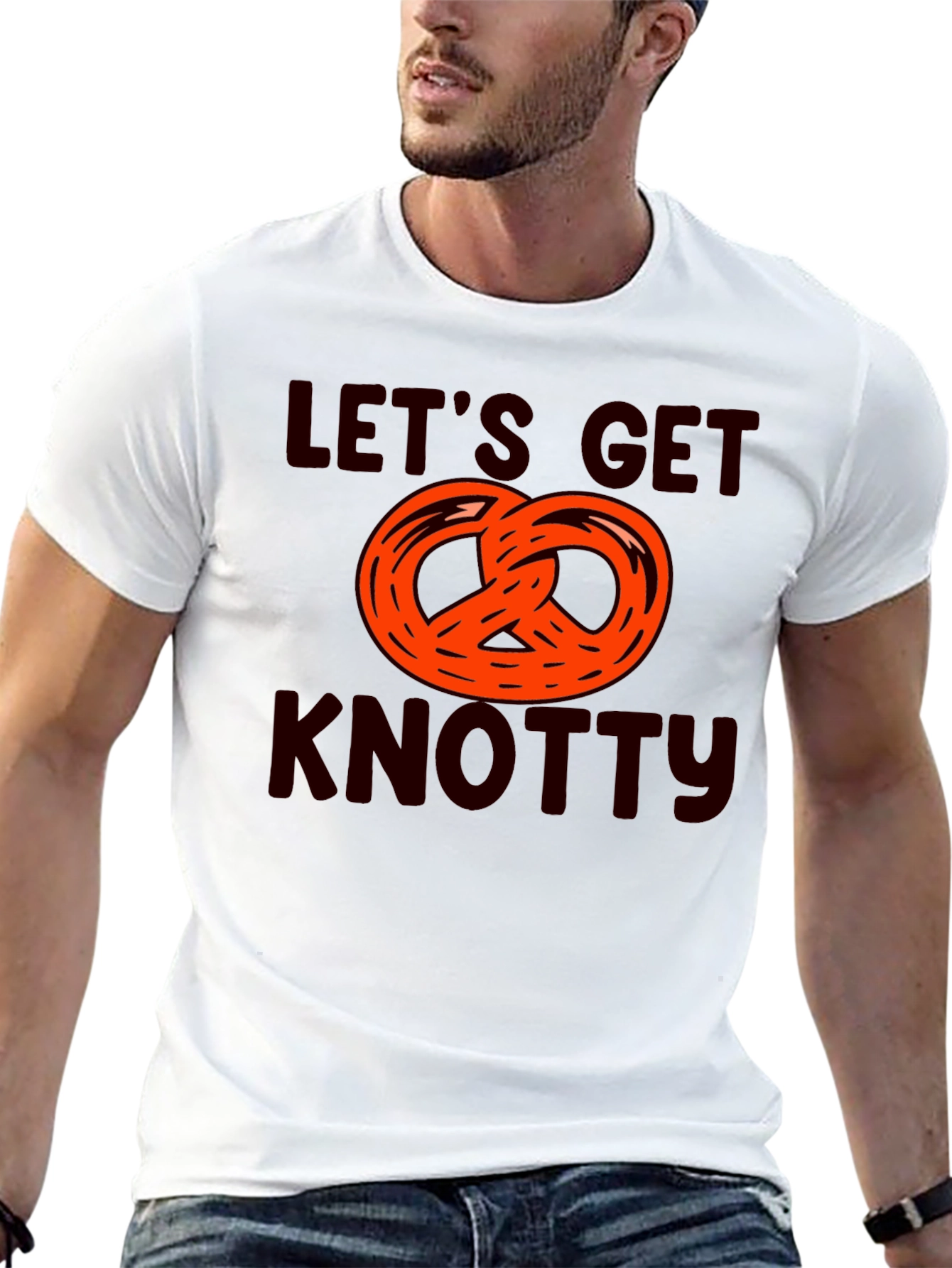 Lets Get Knotty Pretzel Graphic T-Shirt