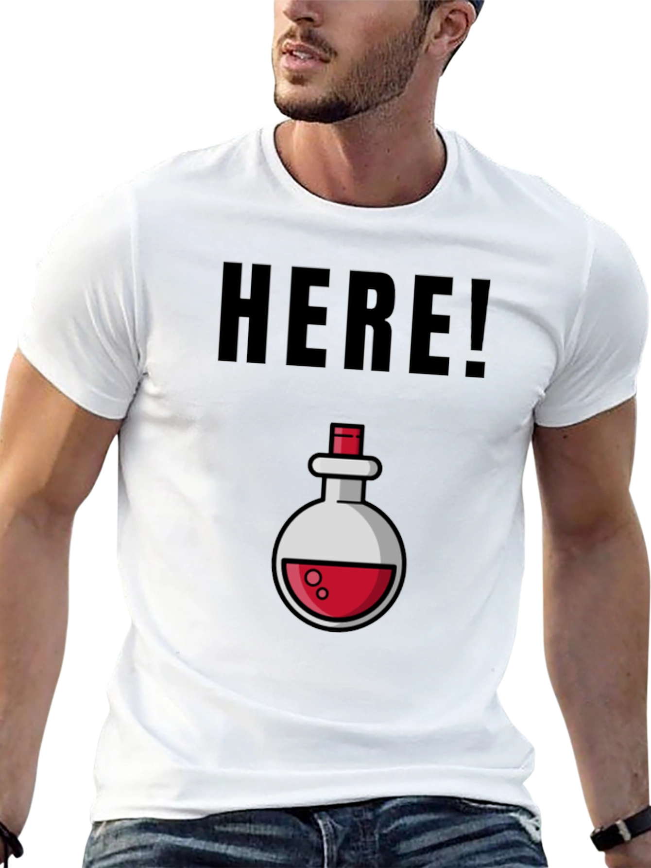 Potion Here! Black Graphic Tee