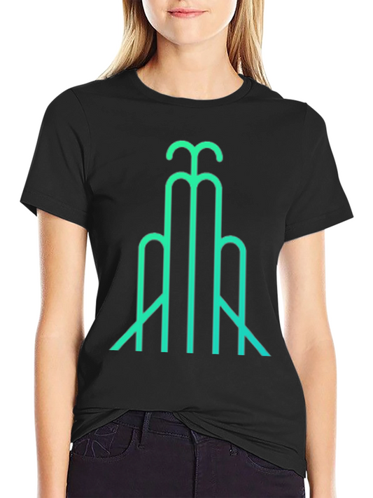 Abstract Line Art T-Shirt - Modern Geometric Design