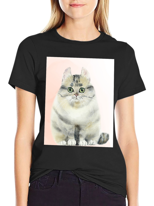 Cute Cat Graphic Tee - Unique Design