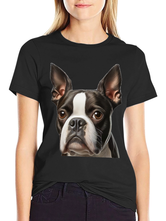 Boston Terrier Graphic Tee - Black