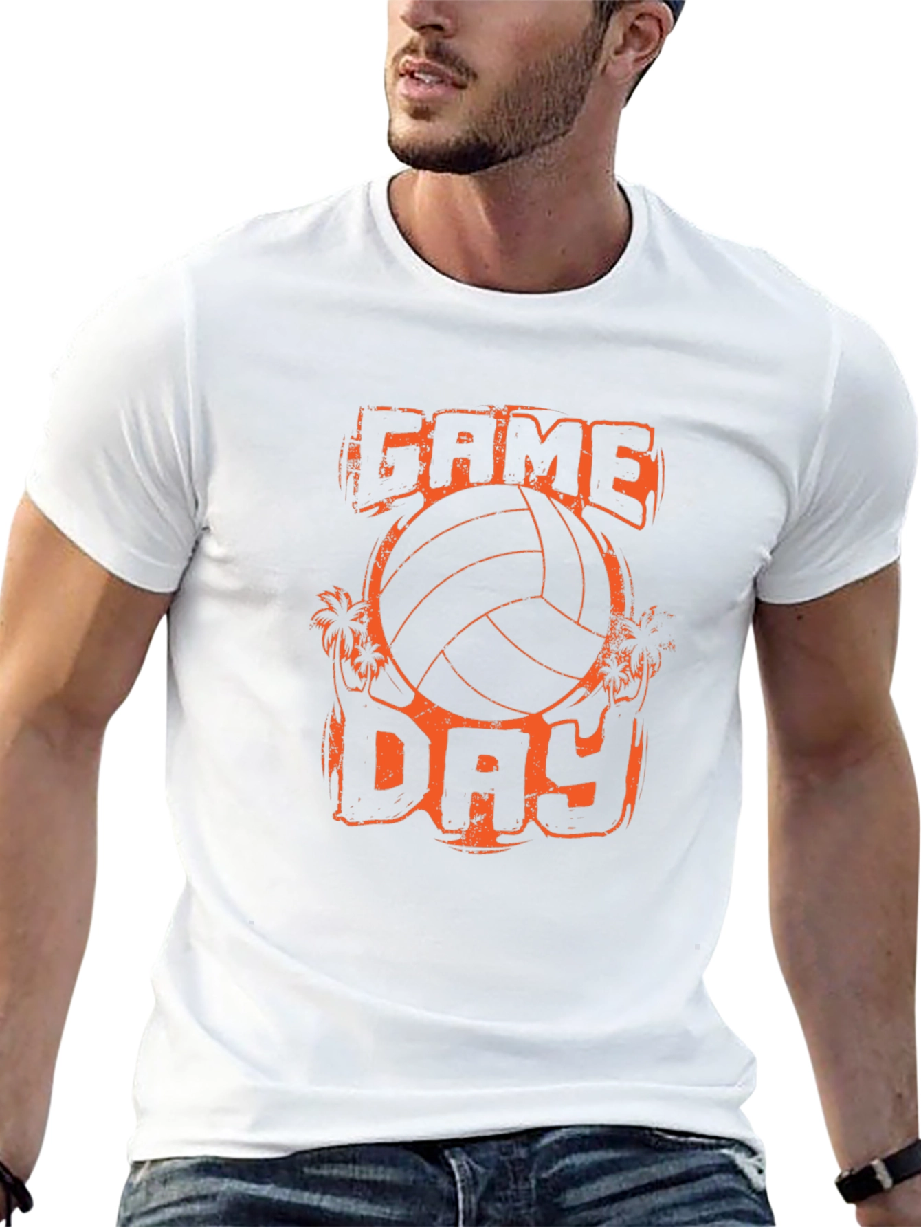 Game Day Volleyball Graphic Tee - Black