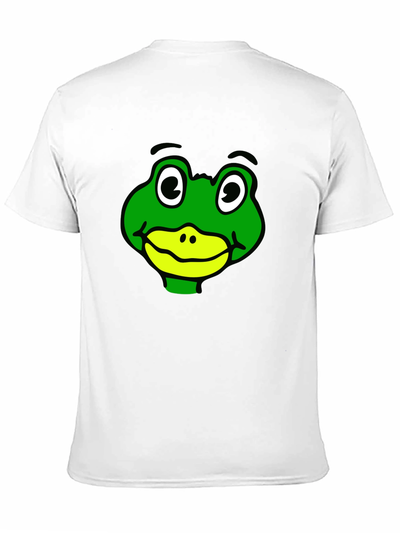 Frog Face Graphic T-Shirt - Black Casual Wear