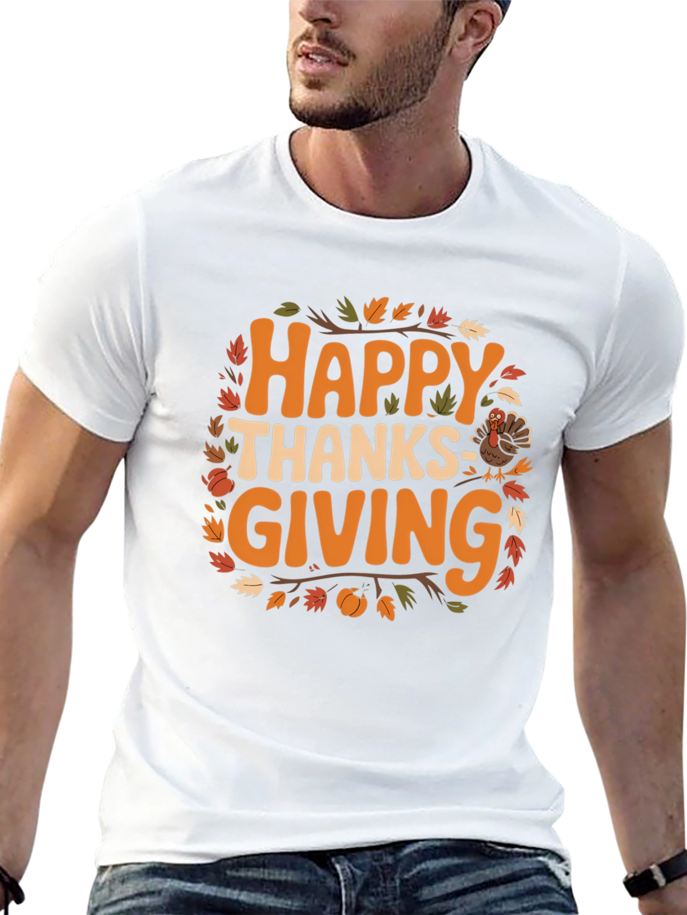 Happy Thanksgiving T-Shirt: Fall Holiday Graphic Tee