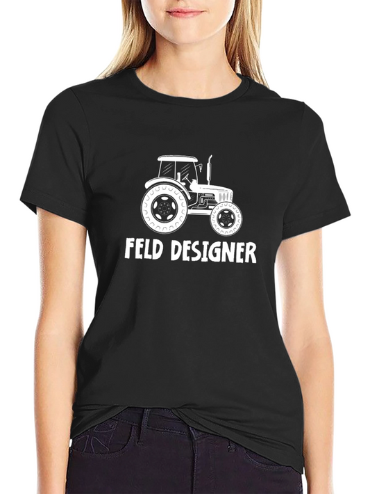 Feld Designer Tractor Graphic T-Shirt - Black