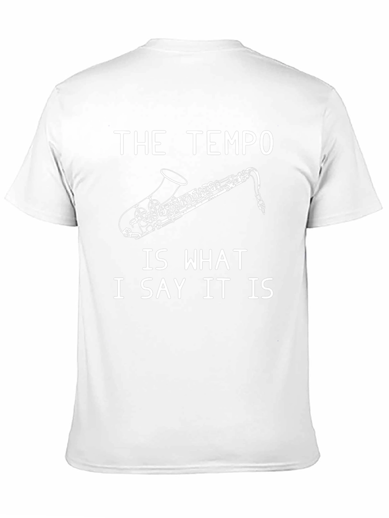 The Tempo Saxophone Graphic T-Shirt - Music Lover Tee