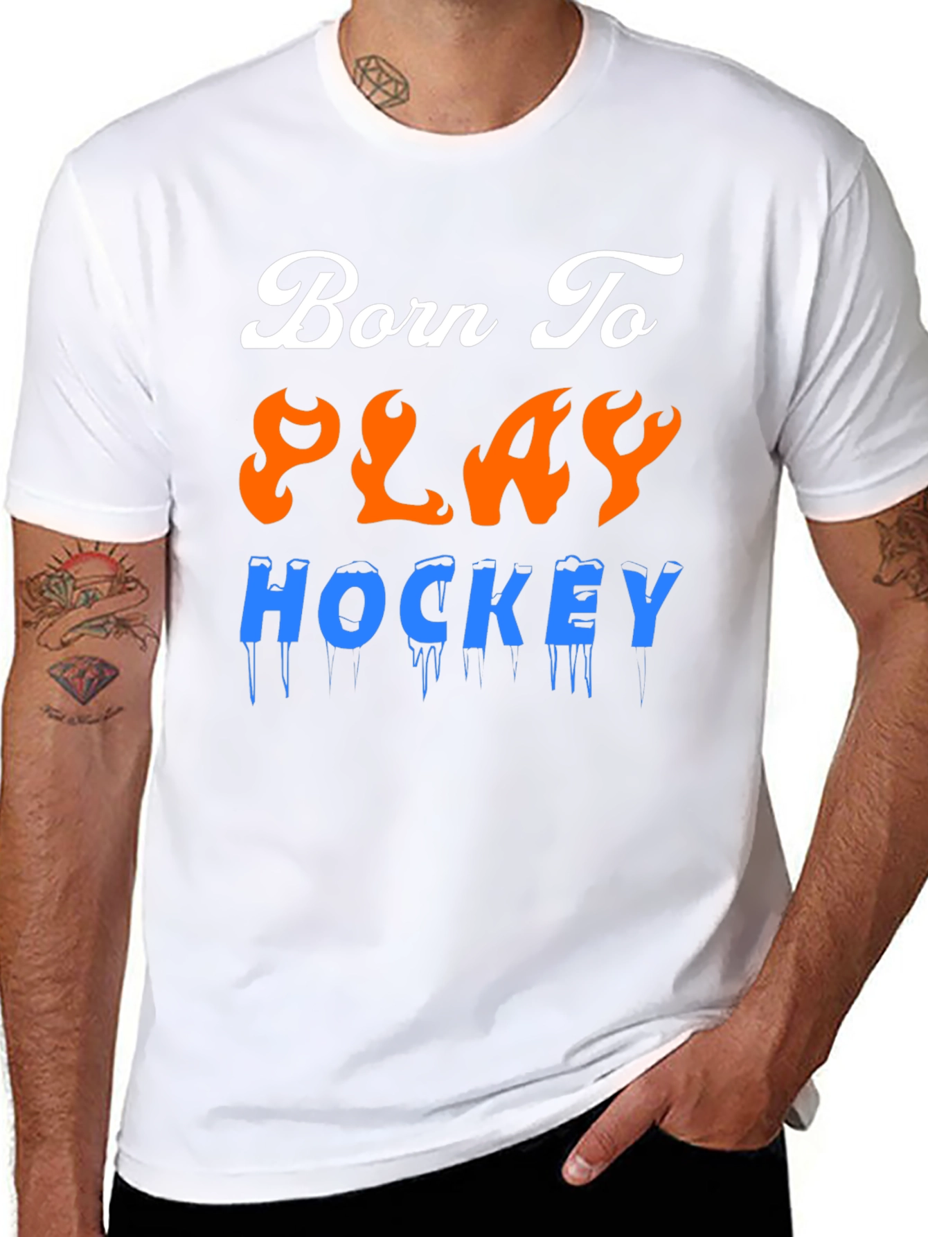 Born To Play Hockey T-Shirt