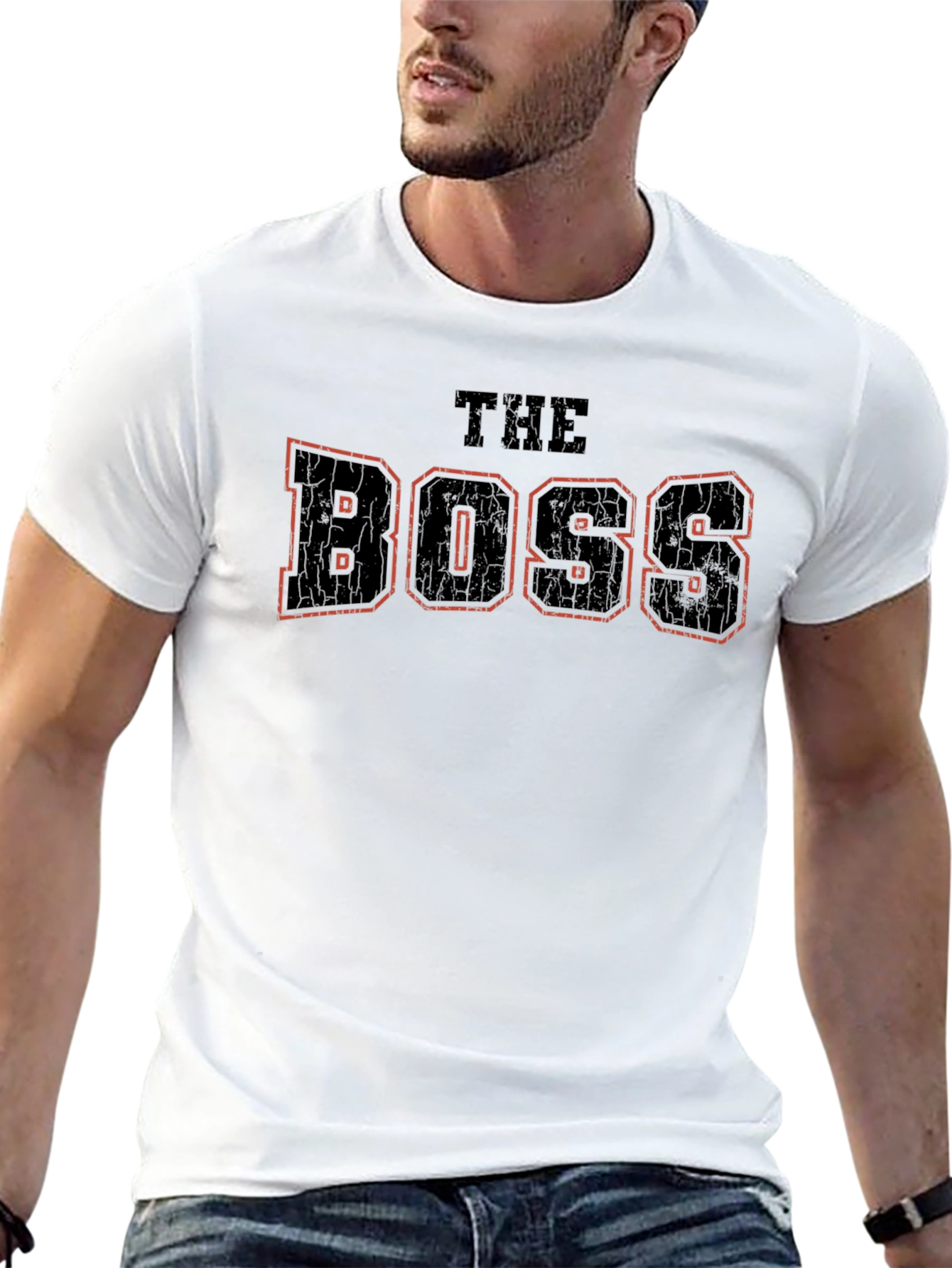 The Boss Graphic T-Shirt - Black Cotton Tee