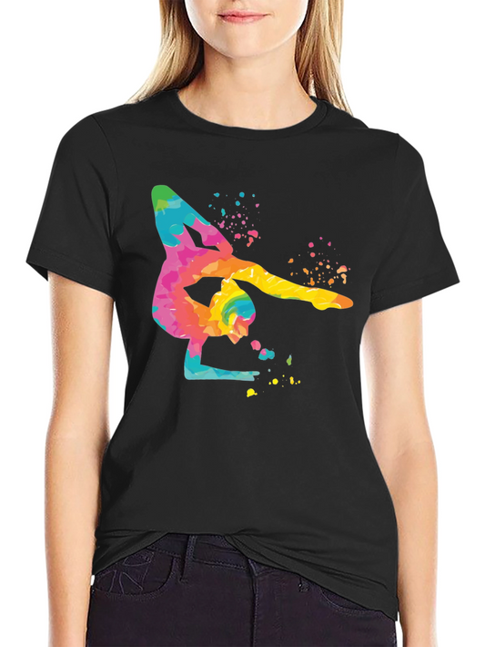 Gymnast Watercolor Art T-Shirt