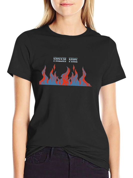 Fresh Fire Graphic Tee - Mens Black T-Shirt