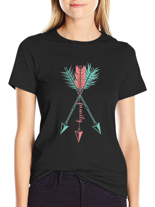 Family Arrows Graphic Tee - Casual Comfort