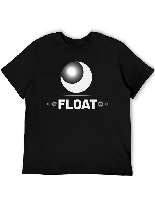 Float Graphic T-Shirt - Black Crew Neck