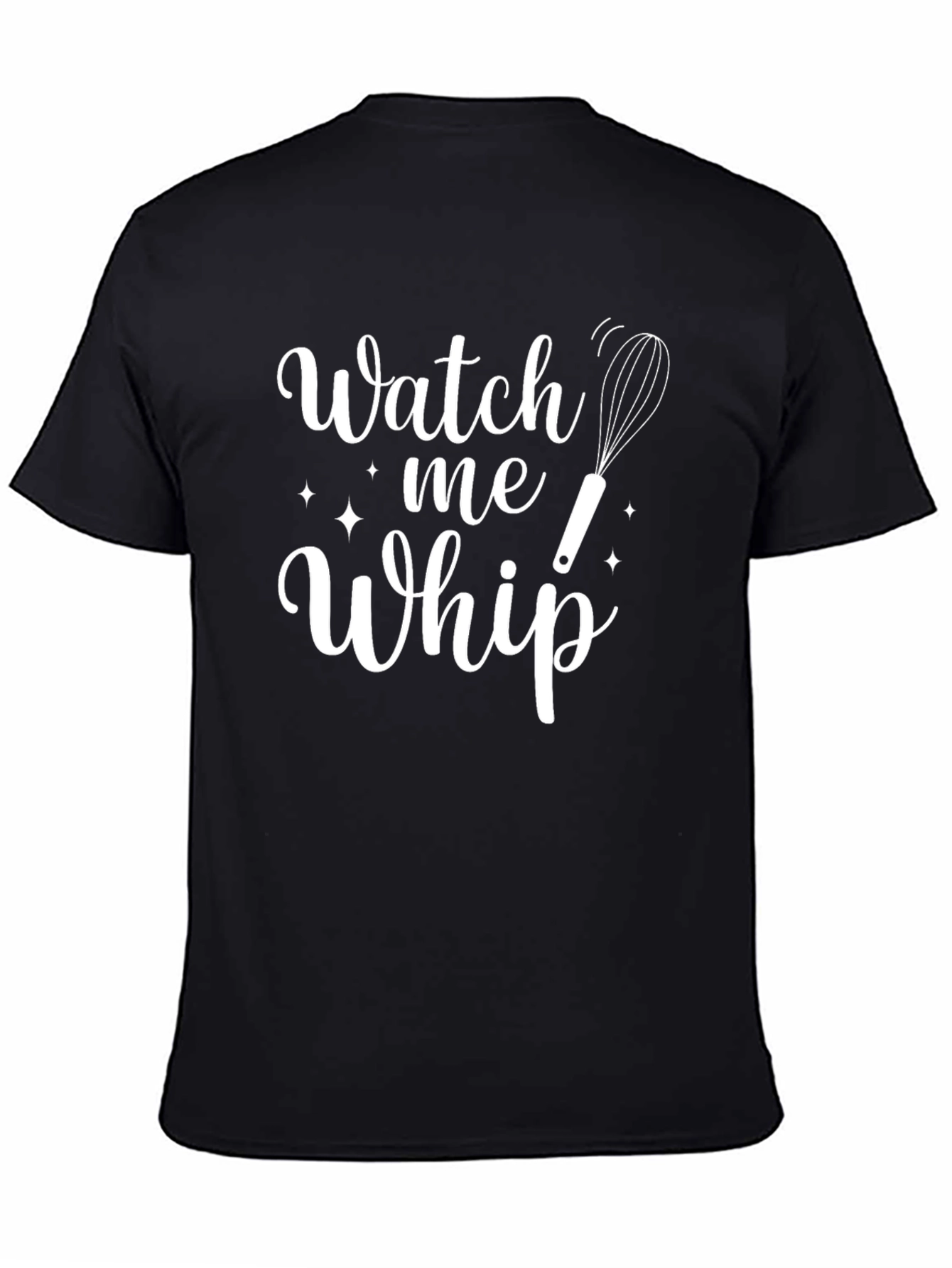 Watch Me Whip Black Crewneck T-Shirt