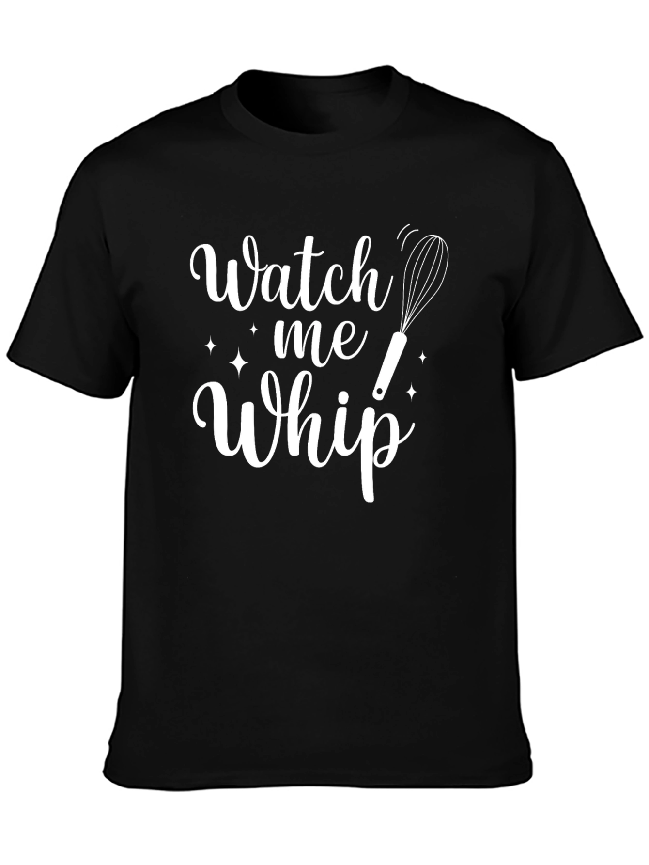 Watch Me Whip Black Crewneck T-Shirt