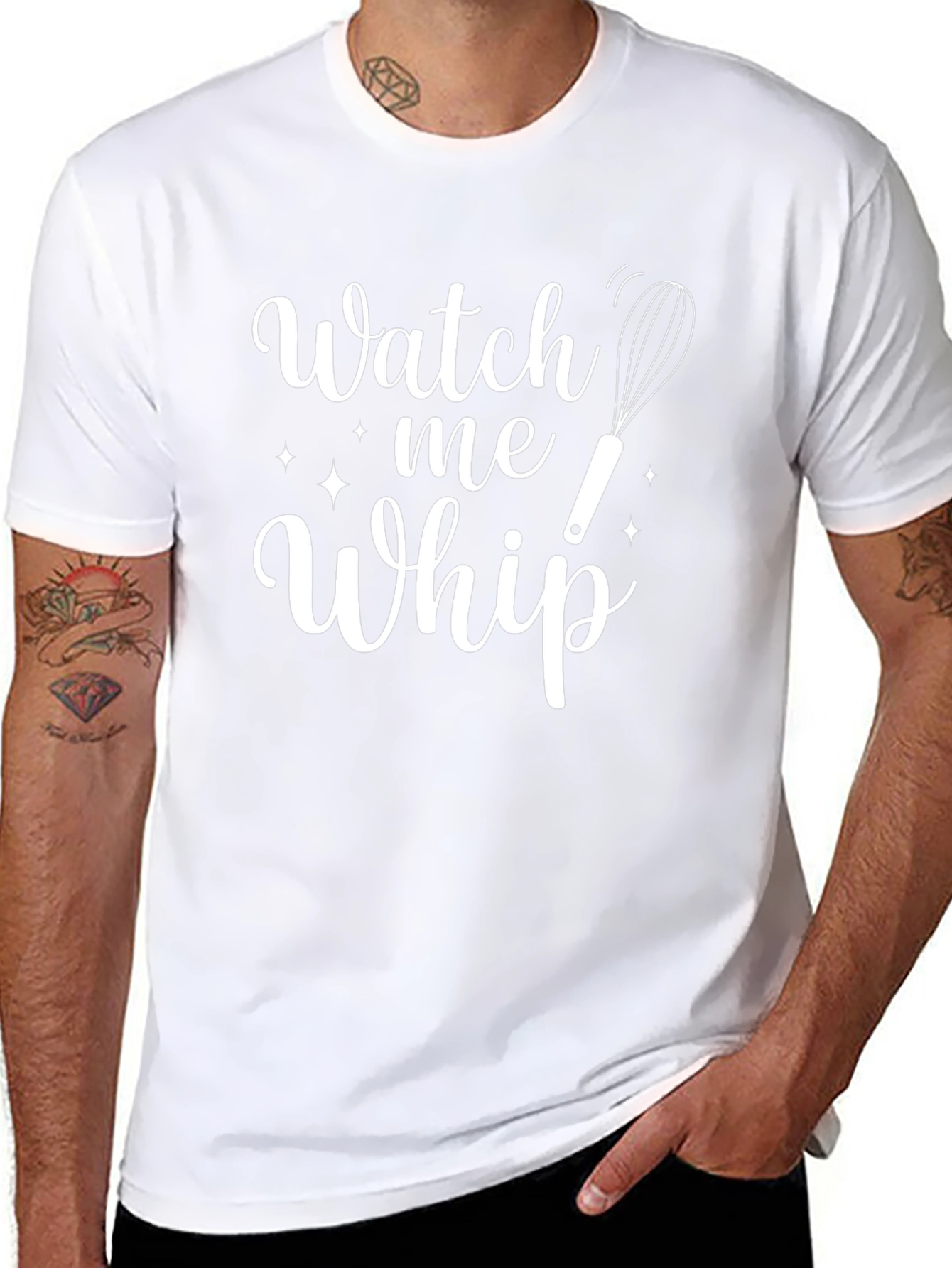 Watch Me Whip Black Crewneck T-Shirt
