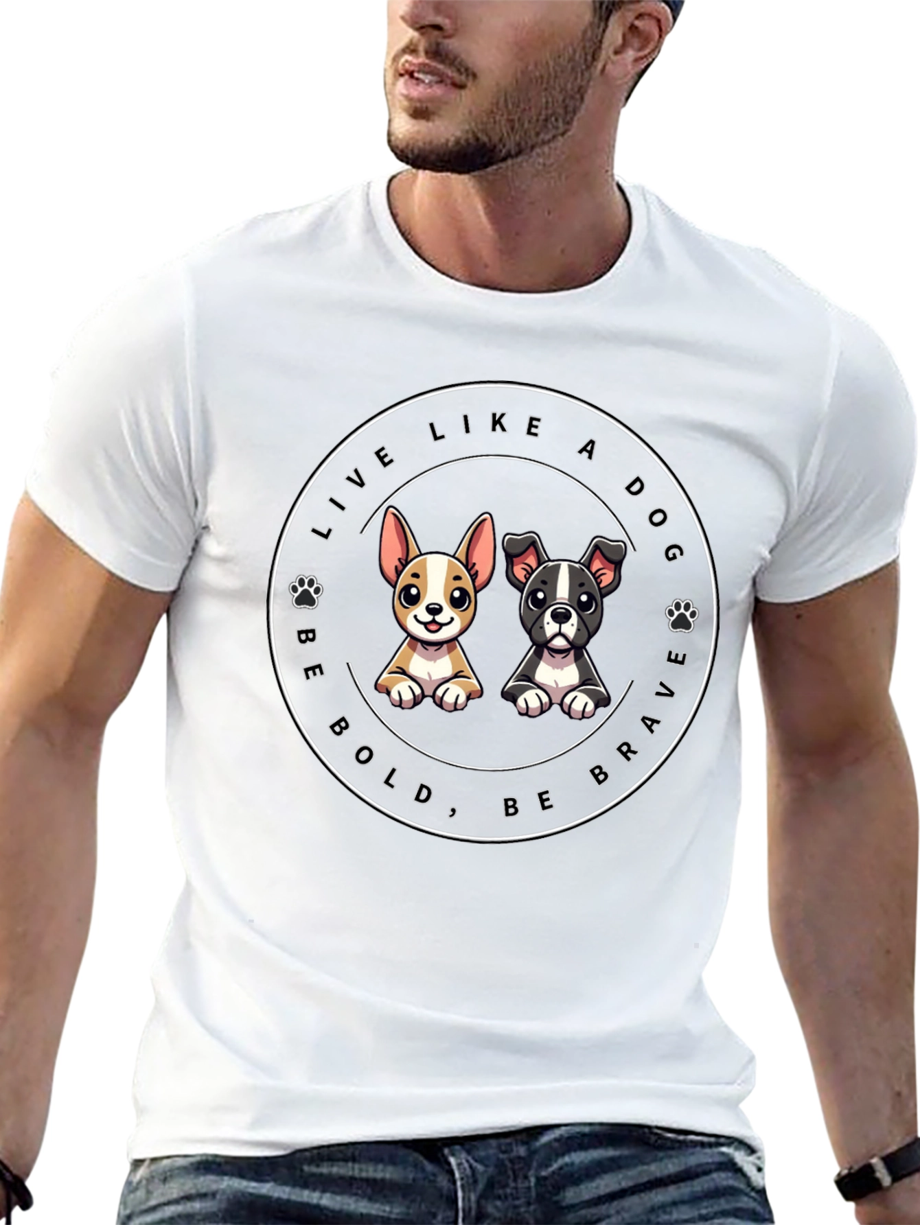 Live Like a Dog Tee