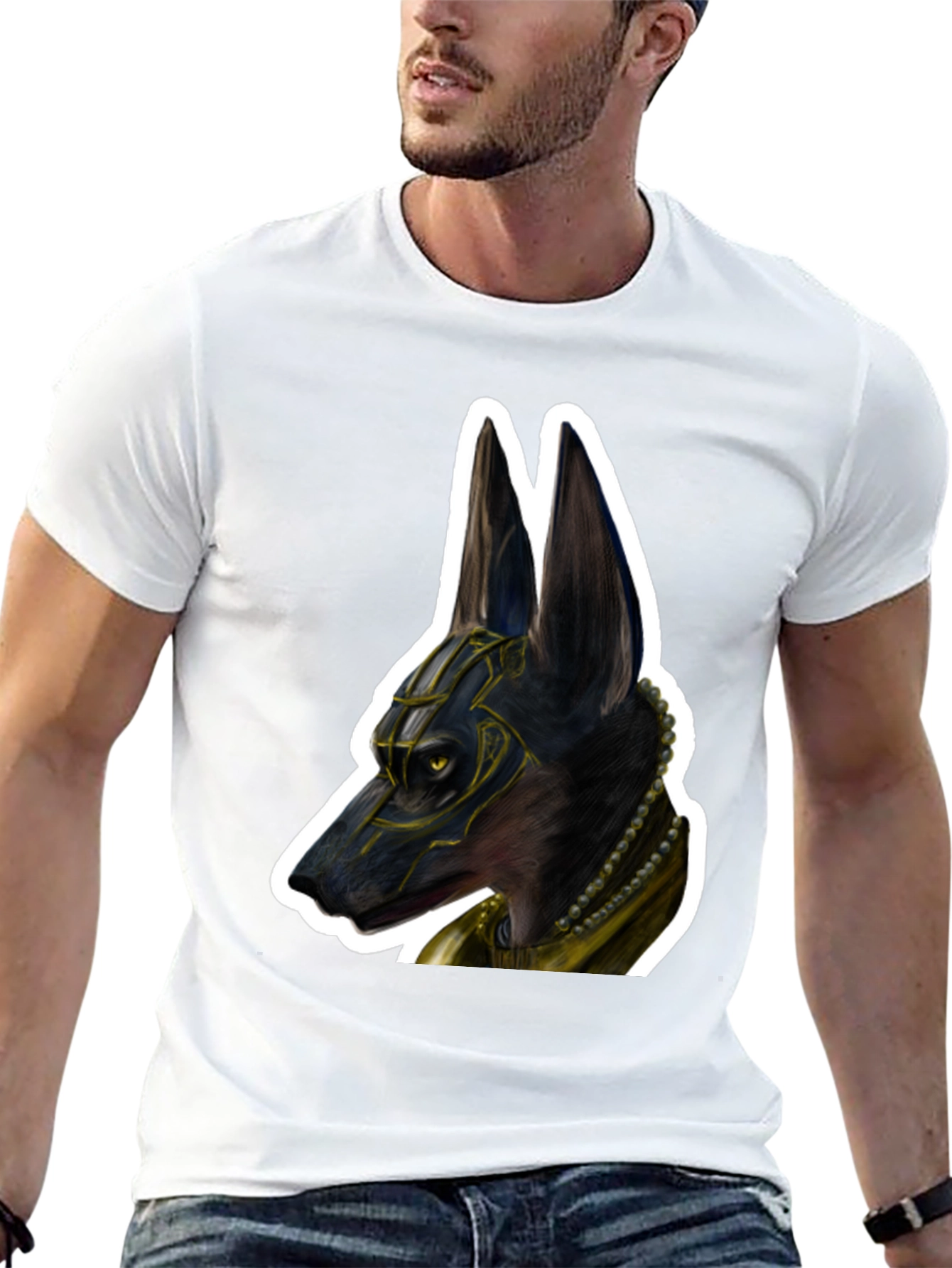 Anubis T-Shirt - Egyptian God Dog Design