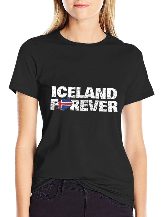 Iceland Forever Black Graphic T-Shirt