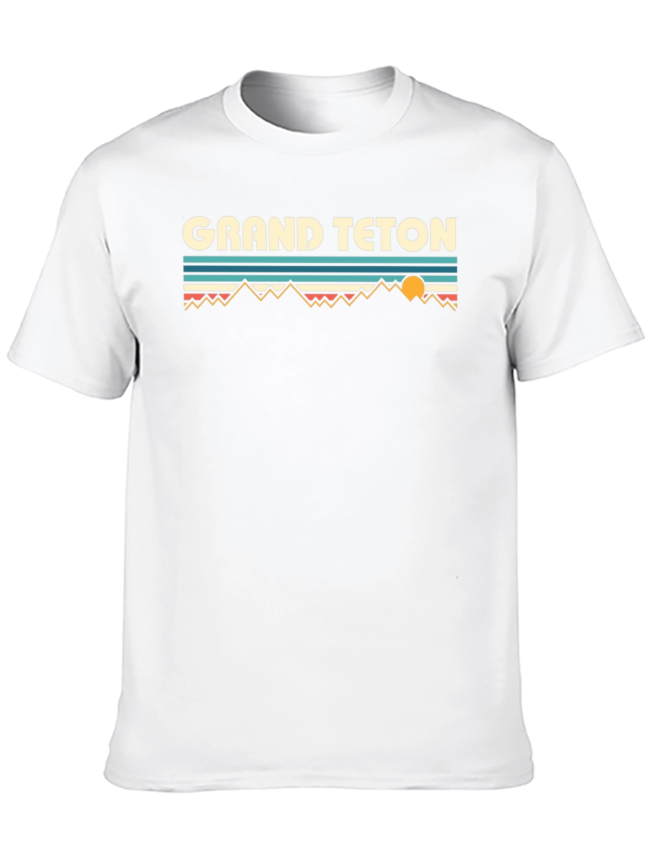Grand Teton Graphic Tee - Retro Mountain Design