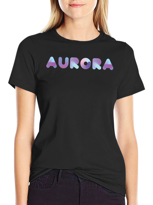 Aurora Graphic Tee - Modern Print Soft Fabric Casual Wear