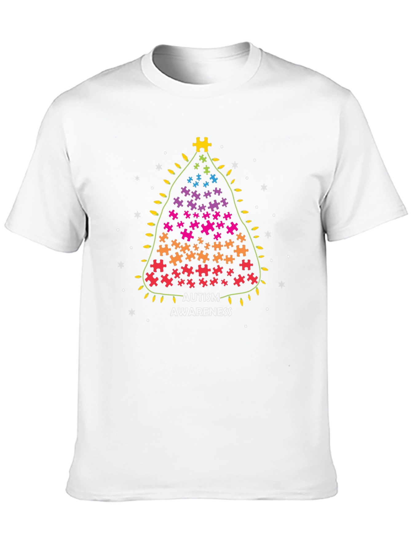 Autism Awareness Puzzle Piece Tree T-Shirt