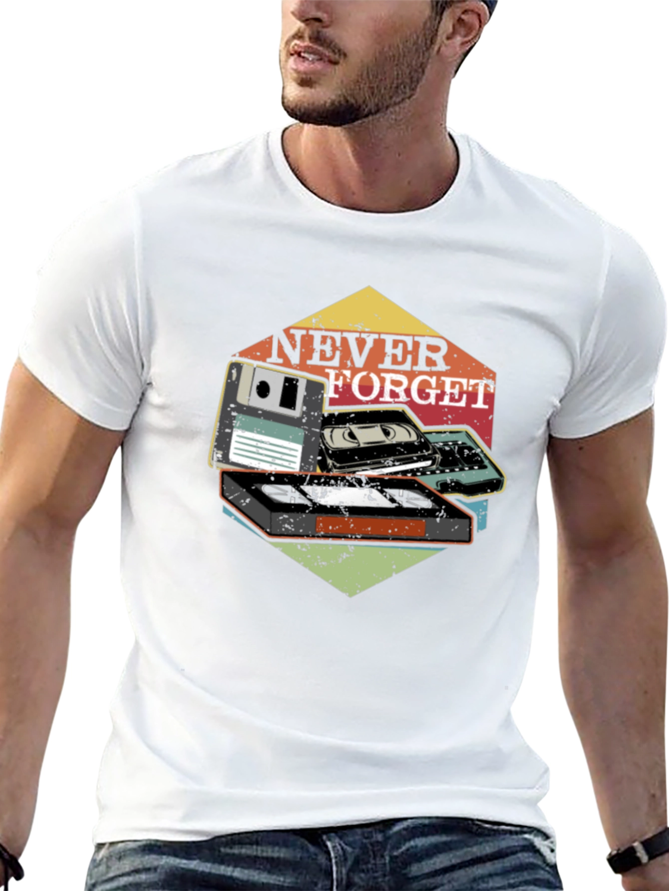 Retro Never Forget Graphic T-Shirt