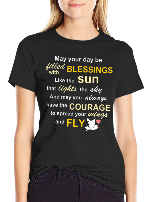 Inspirational Blessings Graphic T-Shirt