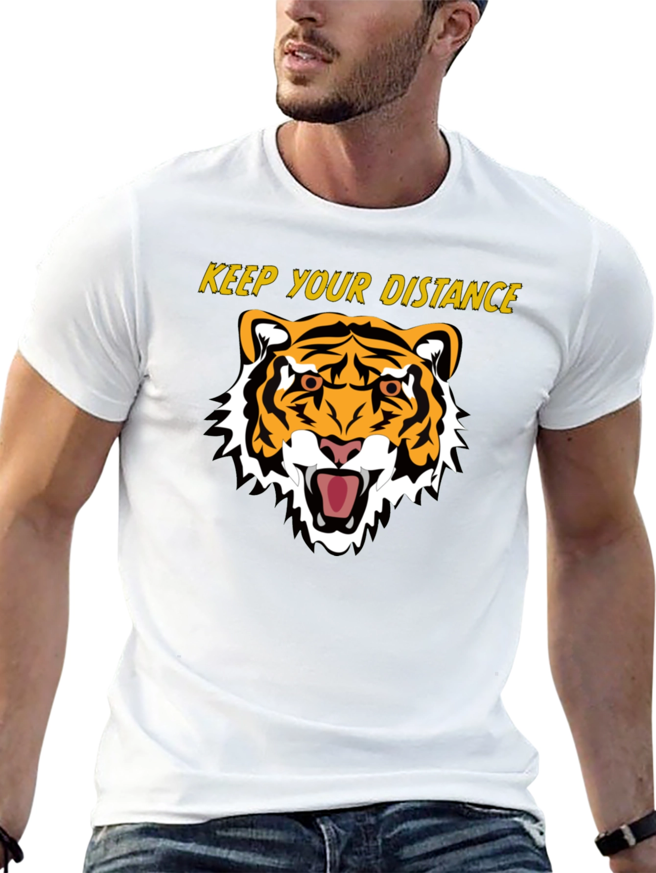 Keep Your Distance Tiger Graphic Tee