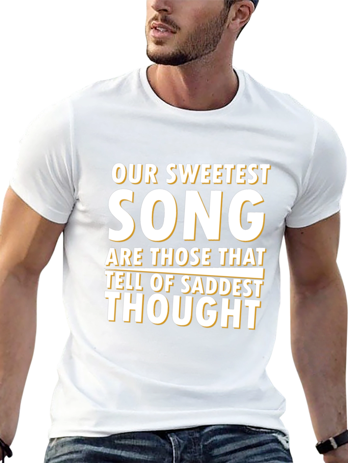 Sweetest Song Graphic Tee - Black Crew Neck T-Shirt