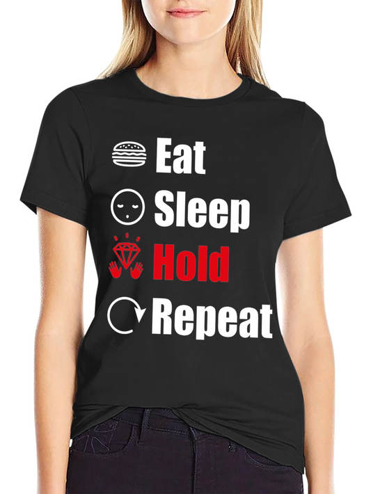 Eat Sleep Hold Repeat Graphic Tee