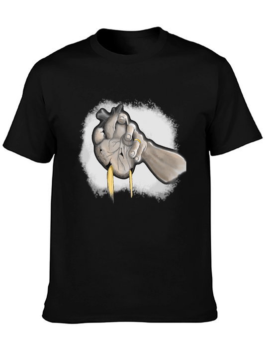 Anatomical Heart Squeeze Graphic Tee - Unique Design