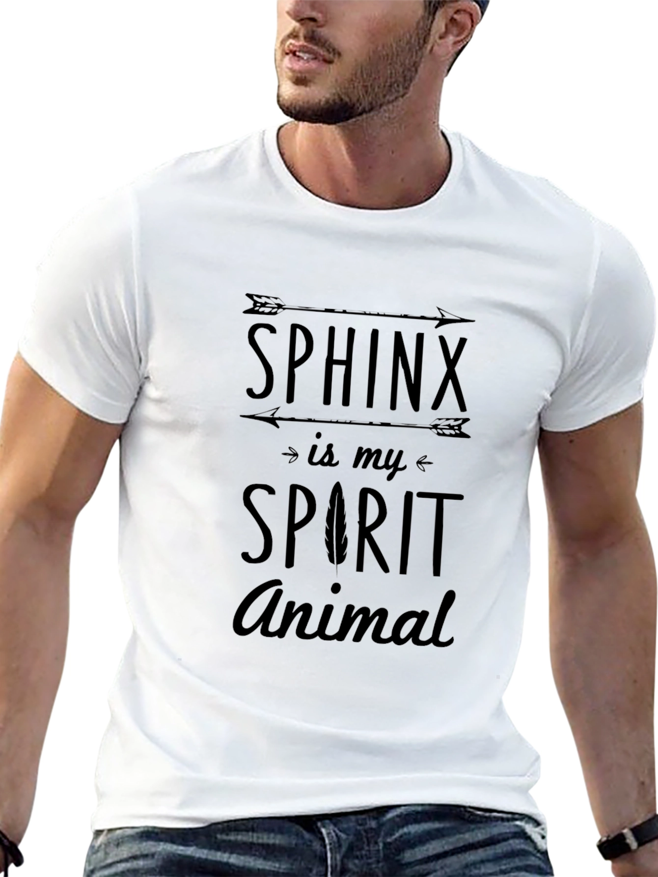 Sphinx Spirit Animal Graphic T-Shirt
