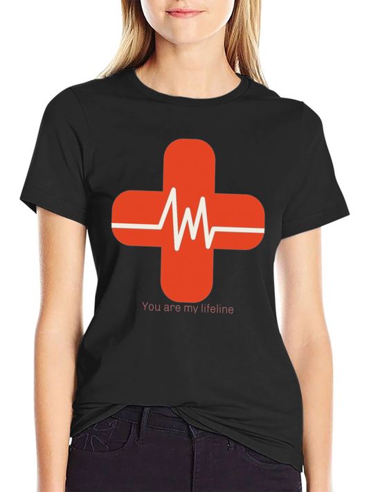 Lifeline Heartbeat Graphic Tee - Soft Cotton Comfort