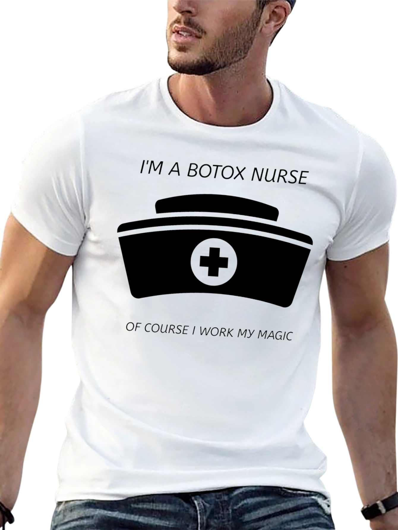 Botox Nurse Magic T-Shirt - Black Cotton Blend