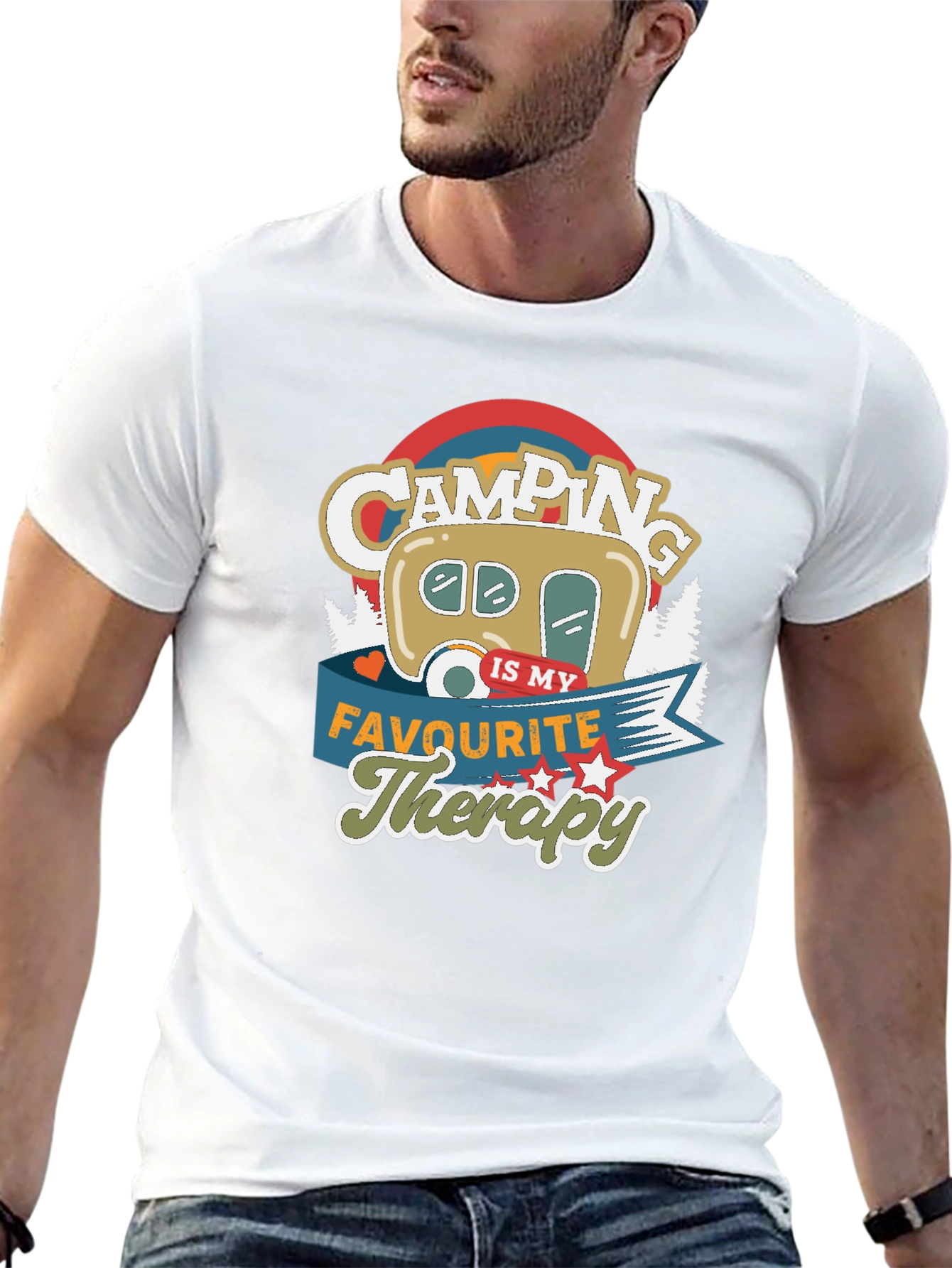 Camping Is My Favourite Therapy T-shirt