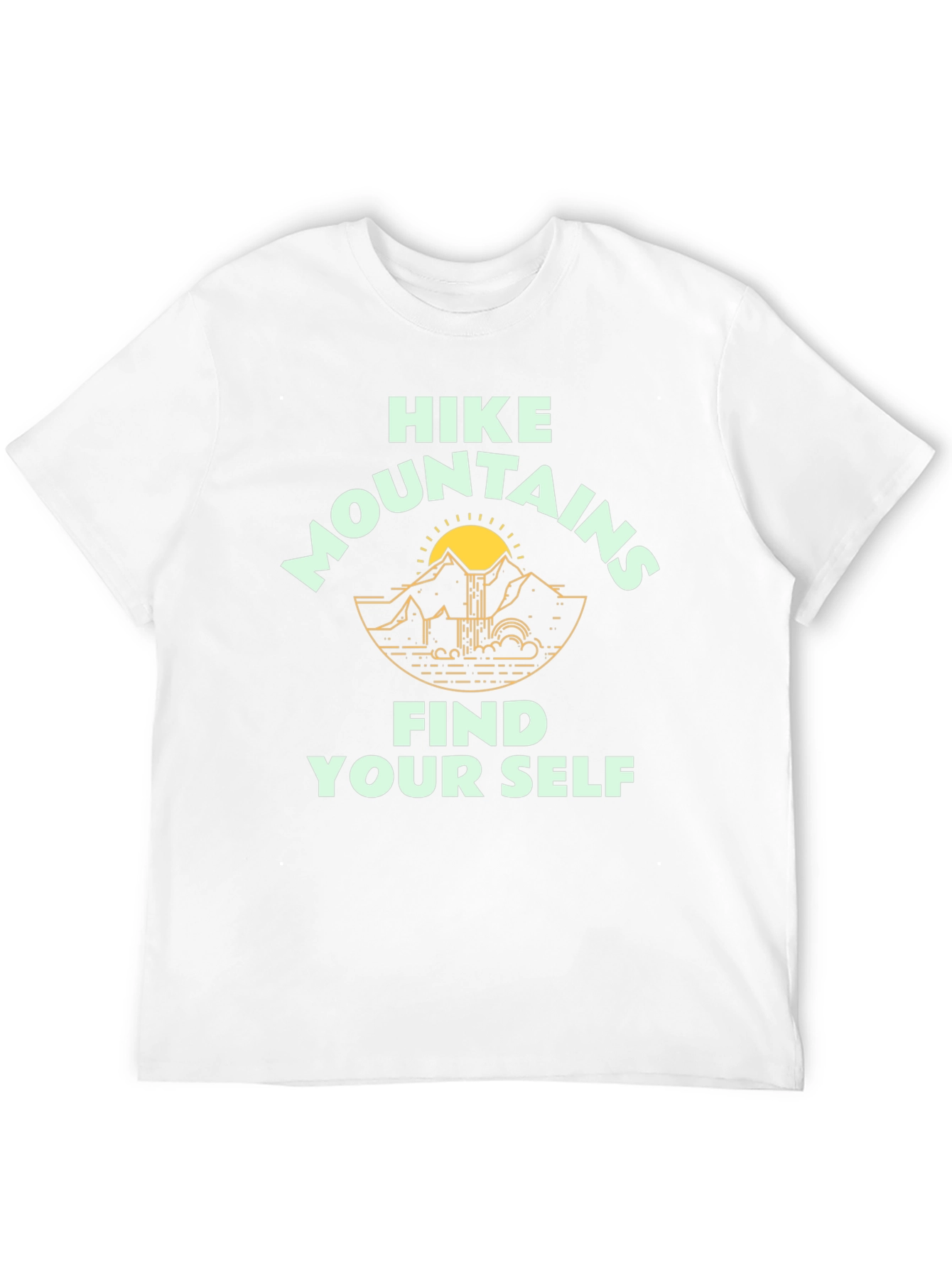 Hike Mountains Find Yourself Graphic Tee