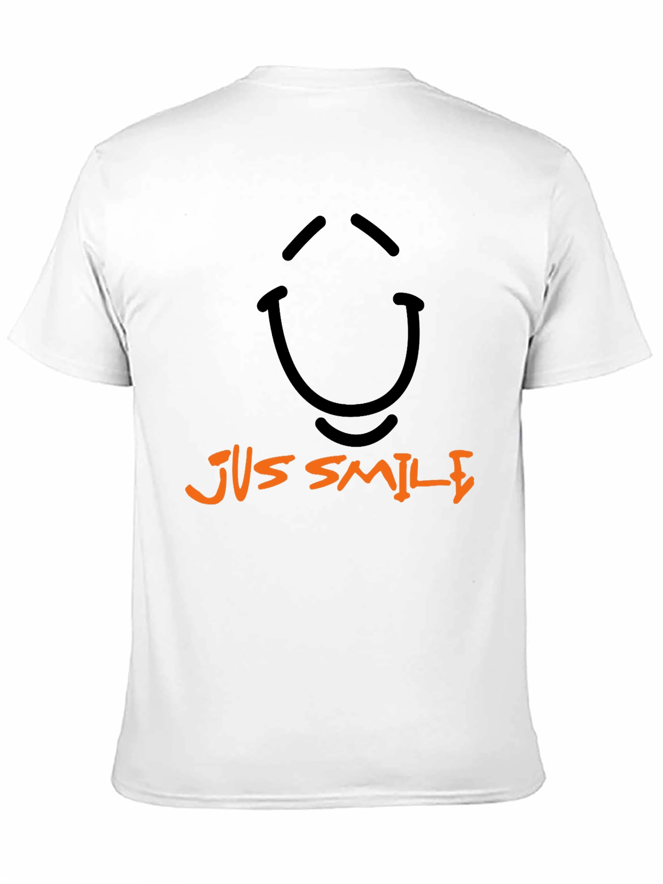 Just Smile Graphic Print Crew Neck T-Shirt