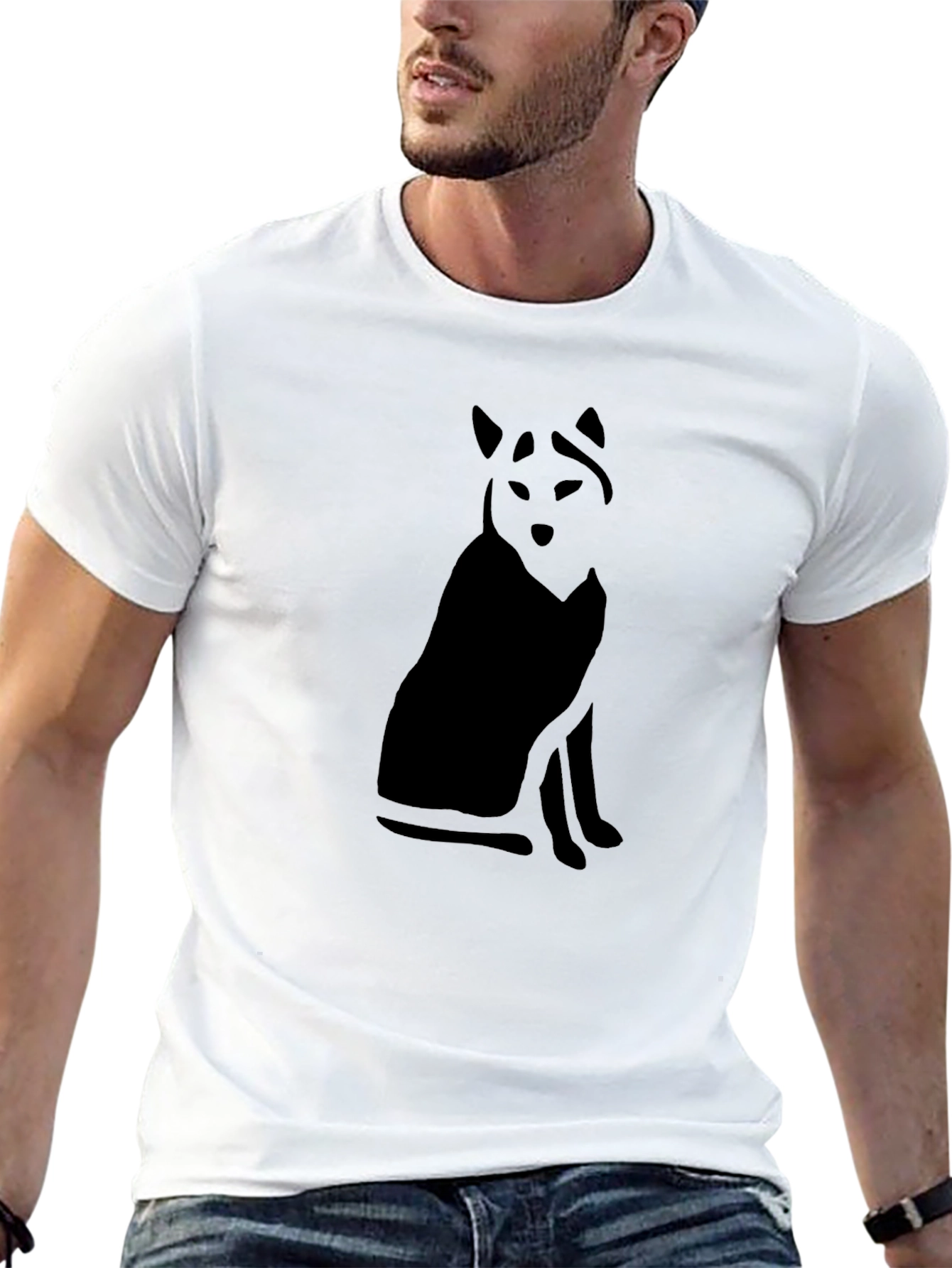 Black Wolf Graphic T-Shirt