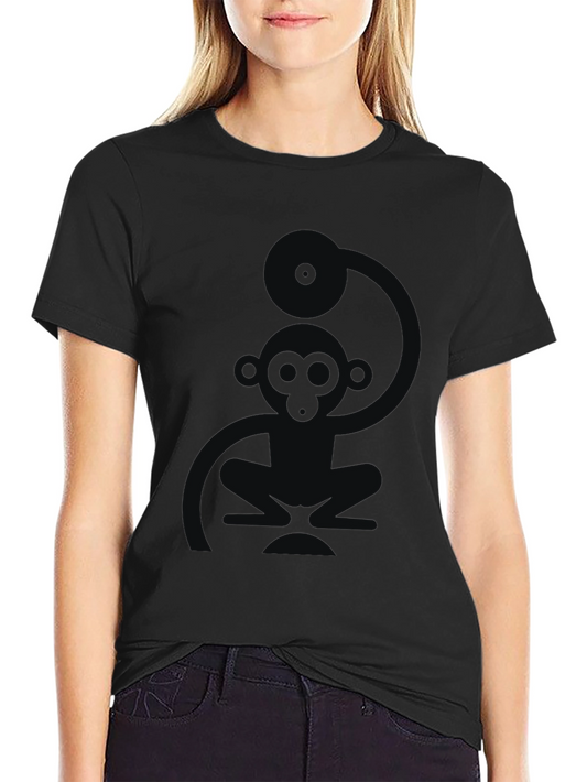Cool Monkey DJ Black T-Shirt
