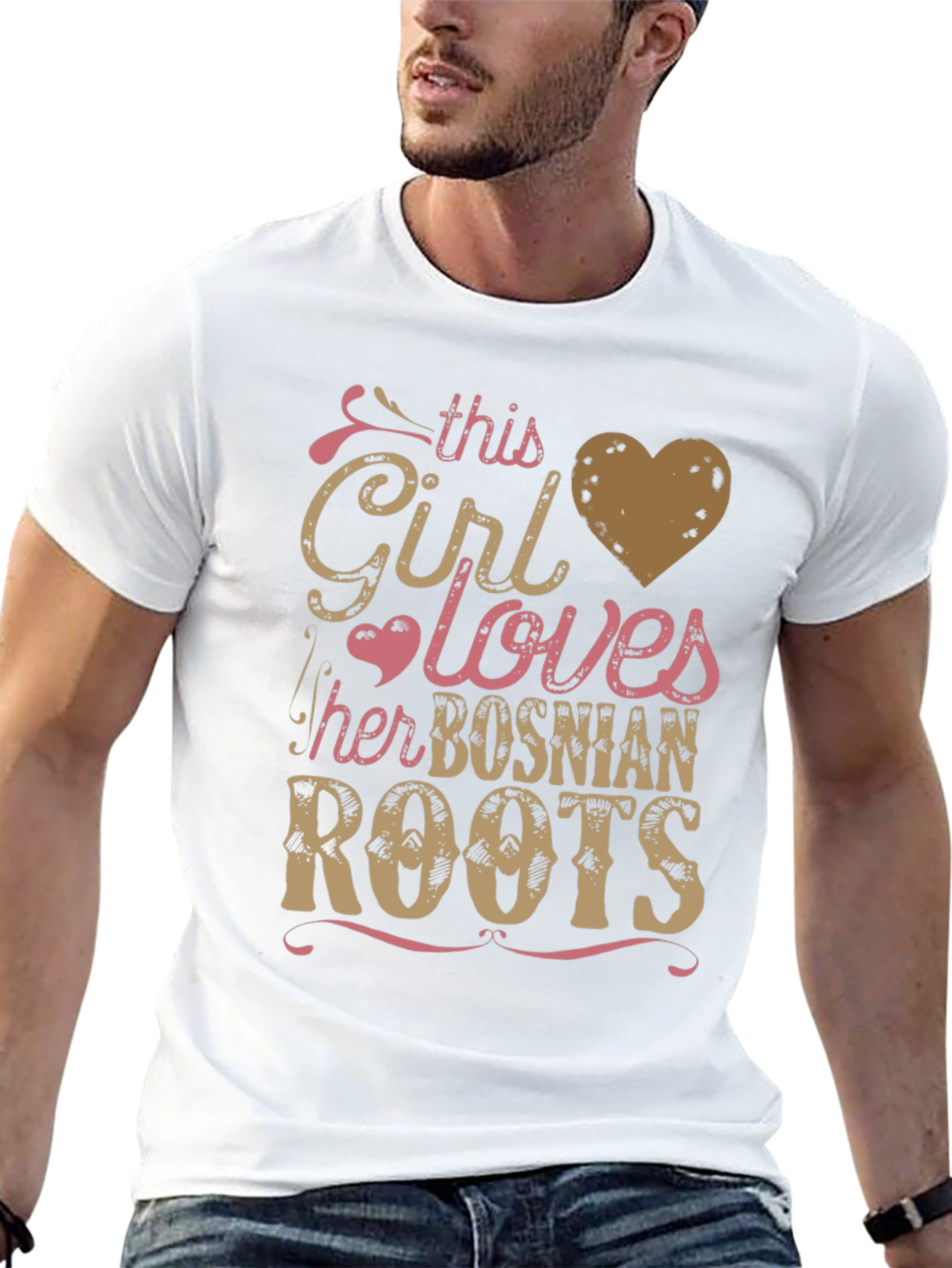 Bosnian Roots Girls Love T-Shirt