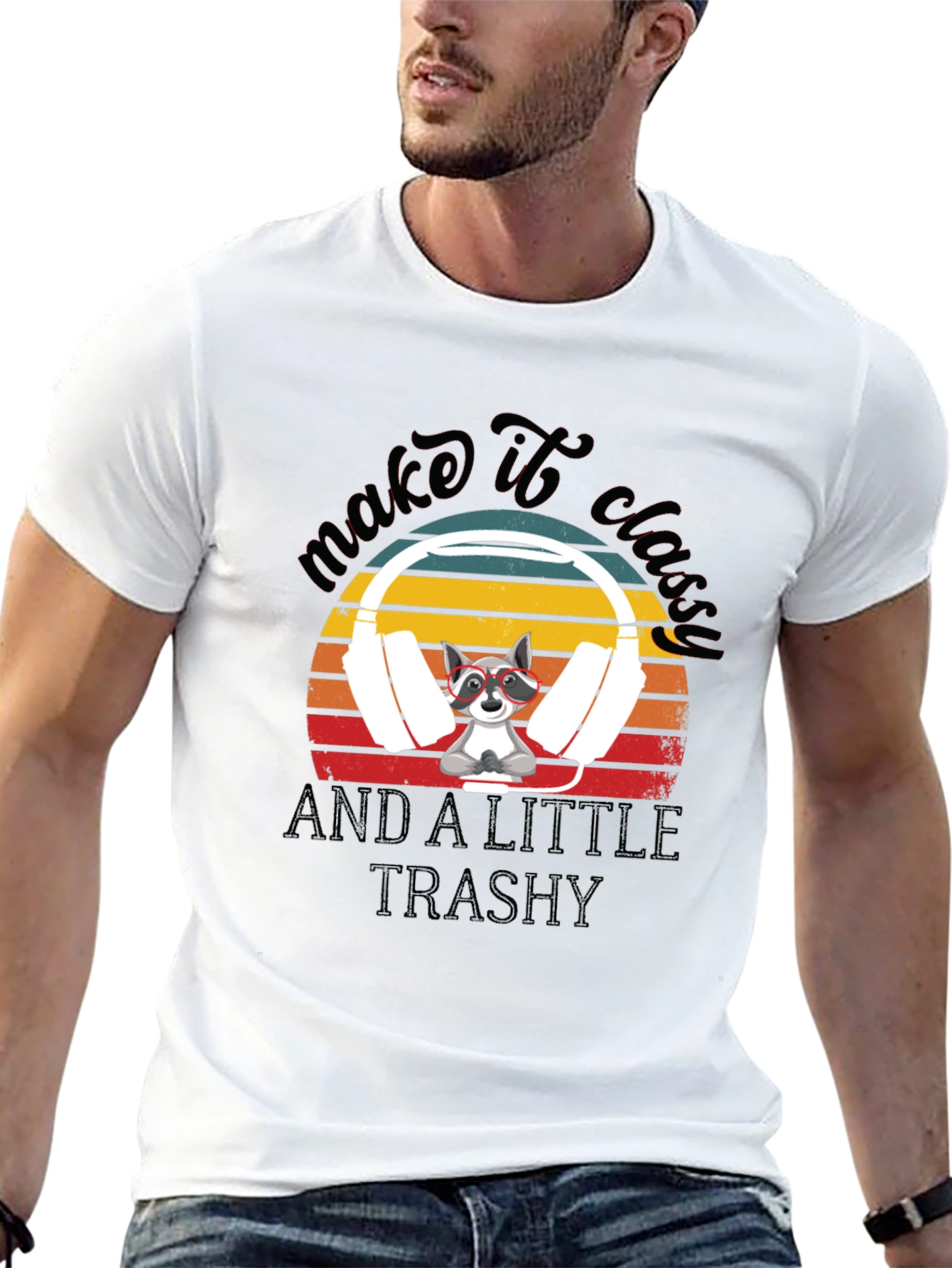 Make It Classy Raccoon Graphic Tee